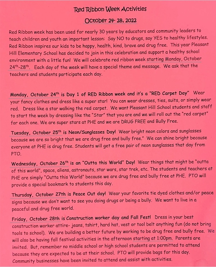 Red Ribbon Week is coming soon!