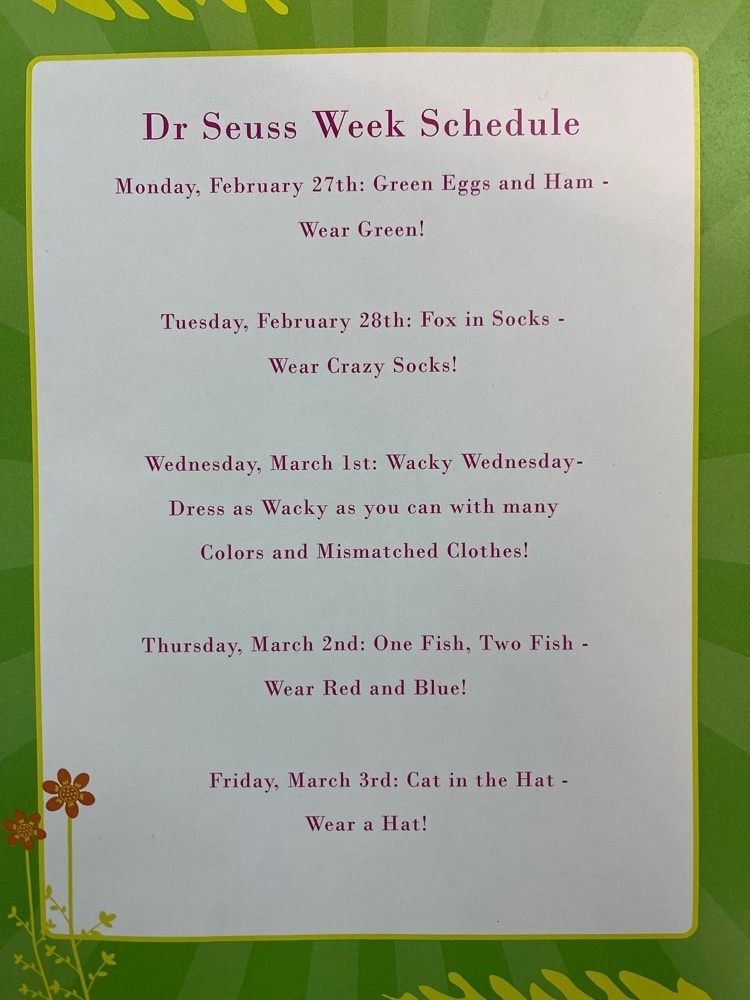 Dr Seuss Week Themes