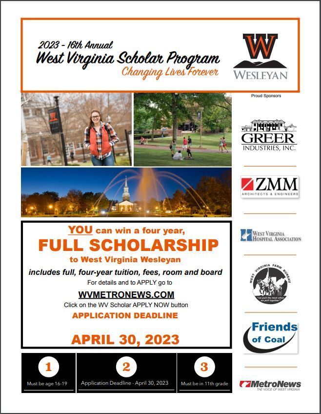 WV Wesleyan Scholarship 2023